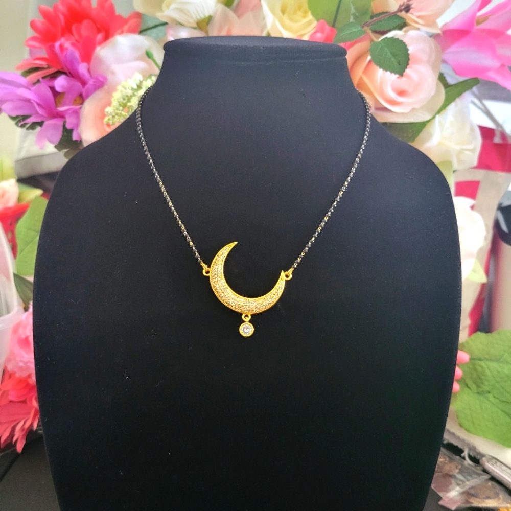Bollywood Indian goldplated mangalsutra necklace